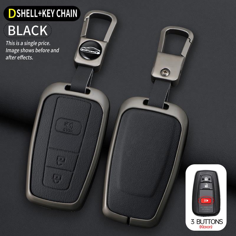 Car Key Case For Toyota Prius Camry Corolla C-Hr Chr Rav4 Prado Izoa Levin Avalon Zinc Shell Cover