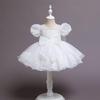 Beliebtes Baby Mädchen Erstgeburtstags- & Hochzeitsblumen Prinzessinnenkleid für Klavieraufführung