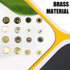 Clothes Jacket Brass Button Replacement Leather Belt Pants Handbag Vintage Style Buttons DIY Crafting Accessories
