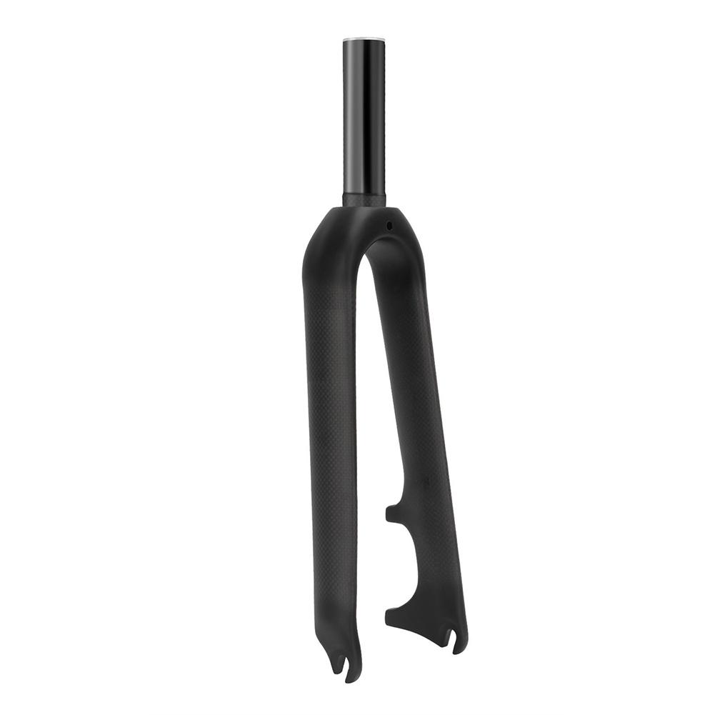 Folding Bike Front Fork, 3K Carbon Fiber Fabric Texture, Bicycle Fork 349-100mm Compatible For 349/14 "/16" 305 Folding Bike Accessories