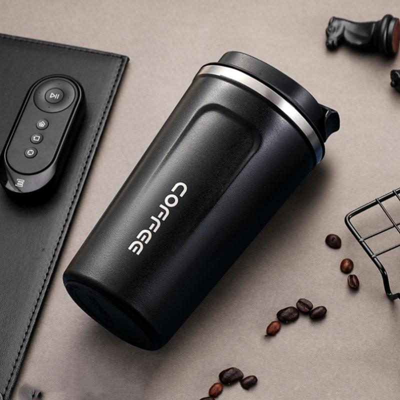 380ml/510ml Edelstahl Kaffeetasse Reise Tragbare Vakuum Flaschen Thermos Becher Doppel Edelstahl Auto Tee Thermos Becher Flaschen