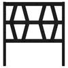 Headboard Black 81x4x100 Cm Solid Pine Wood