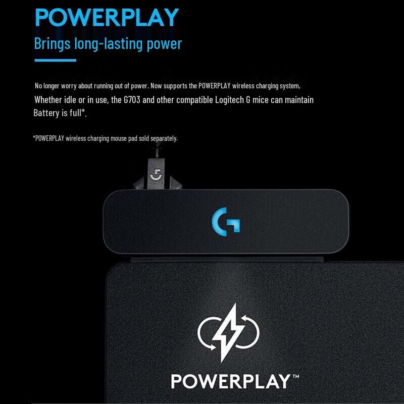 Logitech G703 LIGHTSPEED Wireless Gaming Mouse with HERO Sensor