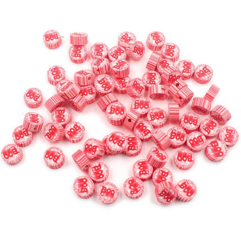 Halloween Polymer Clay Beads Spooky Skull Pumpkin Ghost Spacer DIY Jewelry Making 10mm 1000pcs