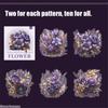 10pcs Large Size Scrapbooking Material Flowers Plant Stickers Aesthetic Stick Labels Decorative Hand Account Diary Album