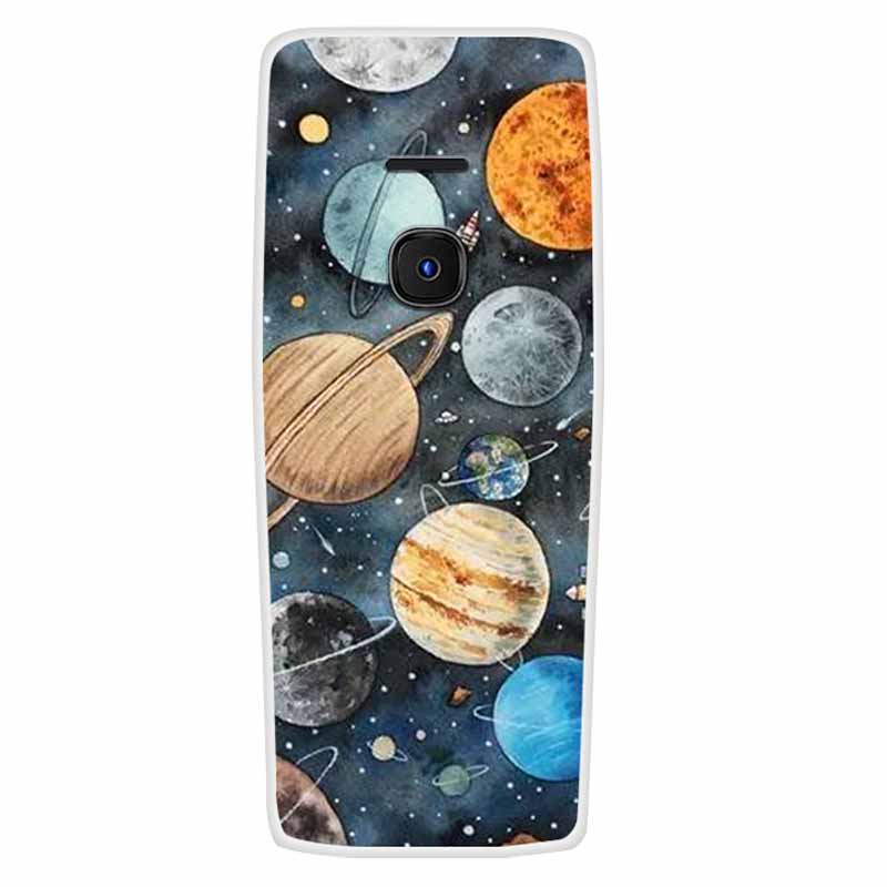 For Nokia 8210 4G Case Soft Silicone Owl Wolf Fashion Back Covers for Nokia 6300 4G Cases Lovely Painted Marble Protection Bags