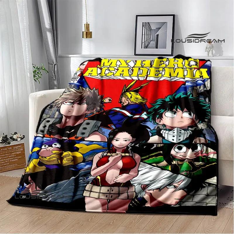 Decke mit Cartoon-Aufdruck „My Hero Academia“, warme Flanelldecken, weiche und bequeme Decke, Reisedecke für Zuhause, Geburtstagsgeschenk