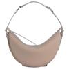 Gib Metal Accessories Brand Stud Zipper Closure Crescent Design Grain Leather Shoulder Tote Bag Large Women Handbags 23PFGIBSTPMXCGMED