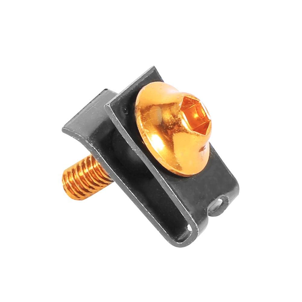 M5 Motorcycle Clip Nut Fairing Screw Spire Speed Fastener Clip Nut 10pcs (Gold)