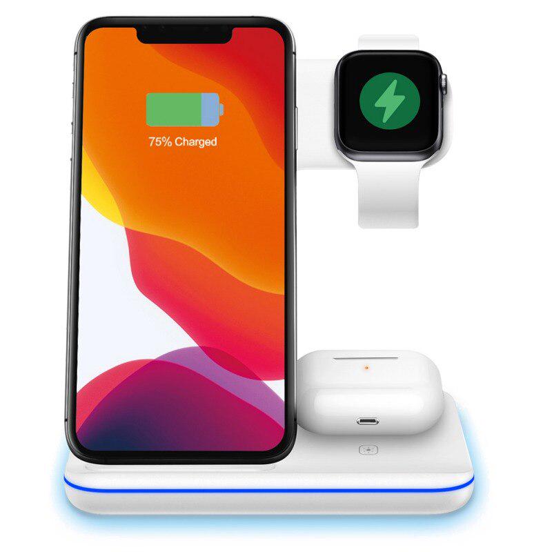 3 In 1 Wireless Charger Charging Station For Apple Watch Series AirPods