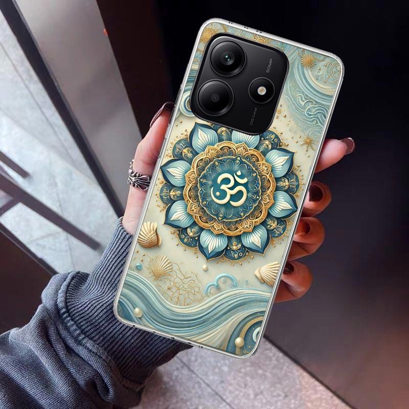 Mandala Chakra Insist Yoga Phone Case For Xiaomi Redmi Note 10 11 12 13 14 15 Pro Plus 11S 12S 14S 11T 11E 10S Soft TPU Back Cov