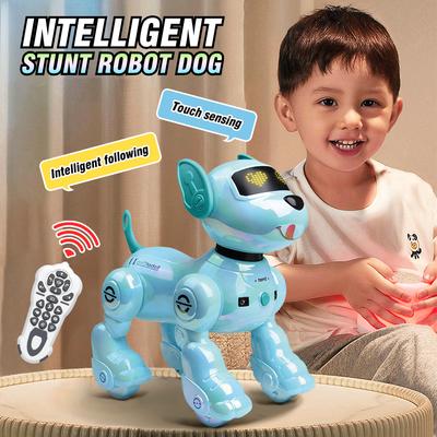 Non-Toxic Rc Robot Stunt Dog Painting Voice Control Smart Remote Control Robots Toy Dog Programmable Interactive Dancing Toys For Children Gift