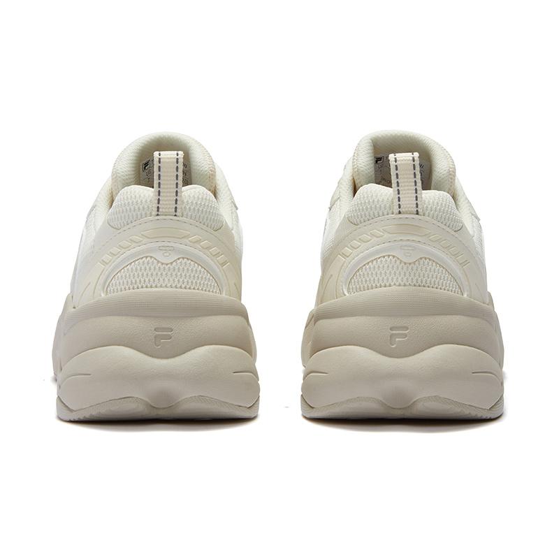 Fila Fusion Unique Versatile Lace-Up Durable Breathable Low-Top Casual Shoes Women Sneaker Off-White T12W431603FAW