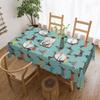 Rectangular Couple Dachshund Dog Pattern With Heart Table Cloth Waterproof Tablecloth Outdoor Table Cover