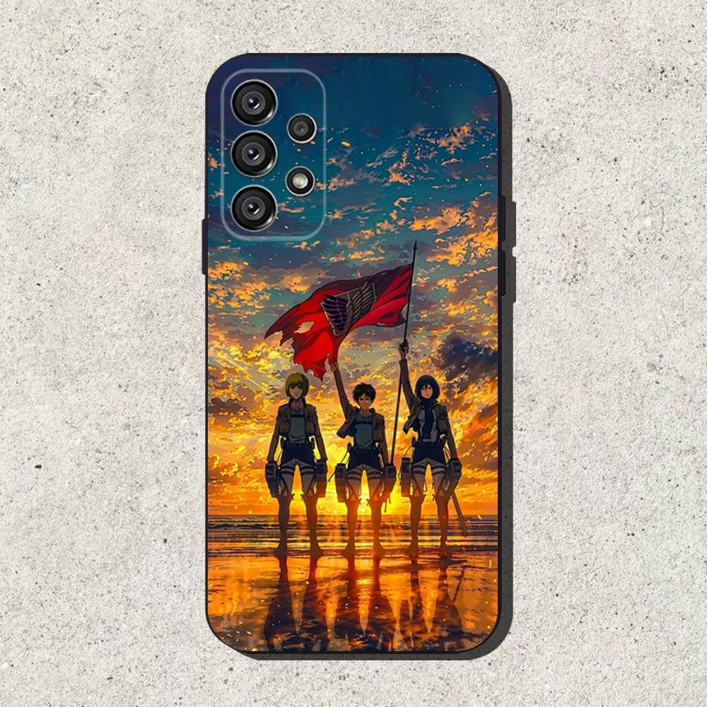 Attack On T-Titan Mikasa Phone Case For Samsung S25,S24,S21,S22,S23,S30,Ultra,S20,Plus,Fe,Lite,Note,10,9,5G Black Cover