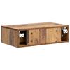 Wall Mounted Side Table Reclaimed Wood Look 59 x 34.5 x 17 cm