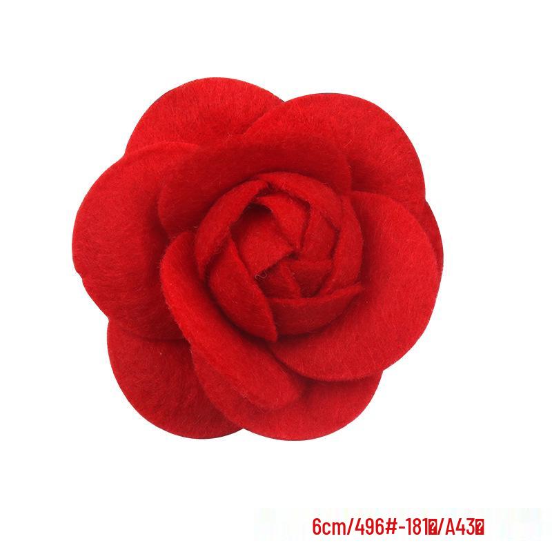 Non-Woven Camellia Flower Hair Clips: Elegant DIY Accessories for Jewelry and Clothing.