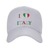 I Love Italy  Casual Baseball Cap  Outdoor Sports Trucker Hat Summer Sunscreen Women Unisex Streetwear Snapback Cap