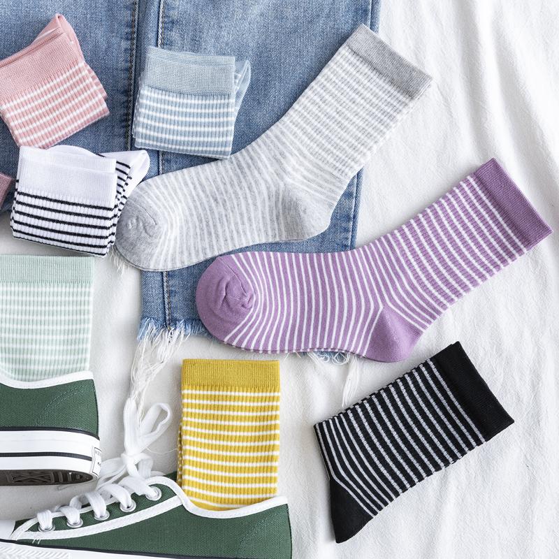 

DIMANAF 2023, осенние женские носки, вязаные модные повседневные чулки средней длины с цветочным узором, 102