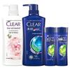 Clear Men's Active Sport & Cherry Blossom Anti-Dandruff Shampoo Bundle