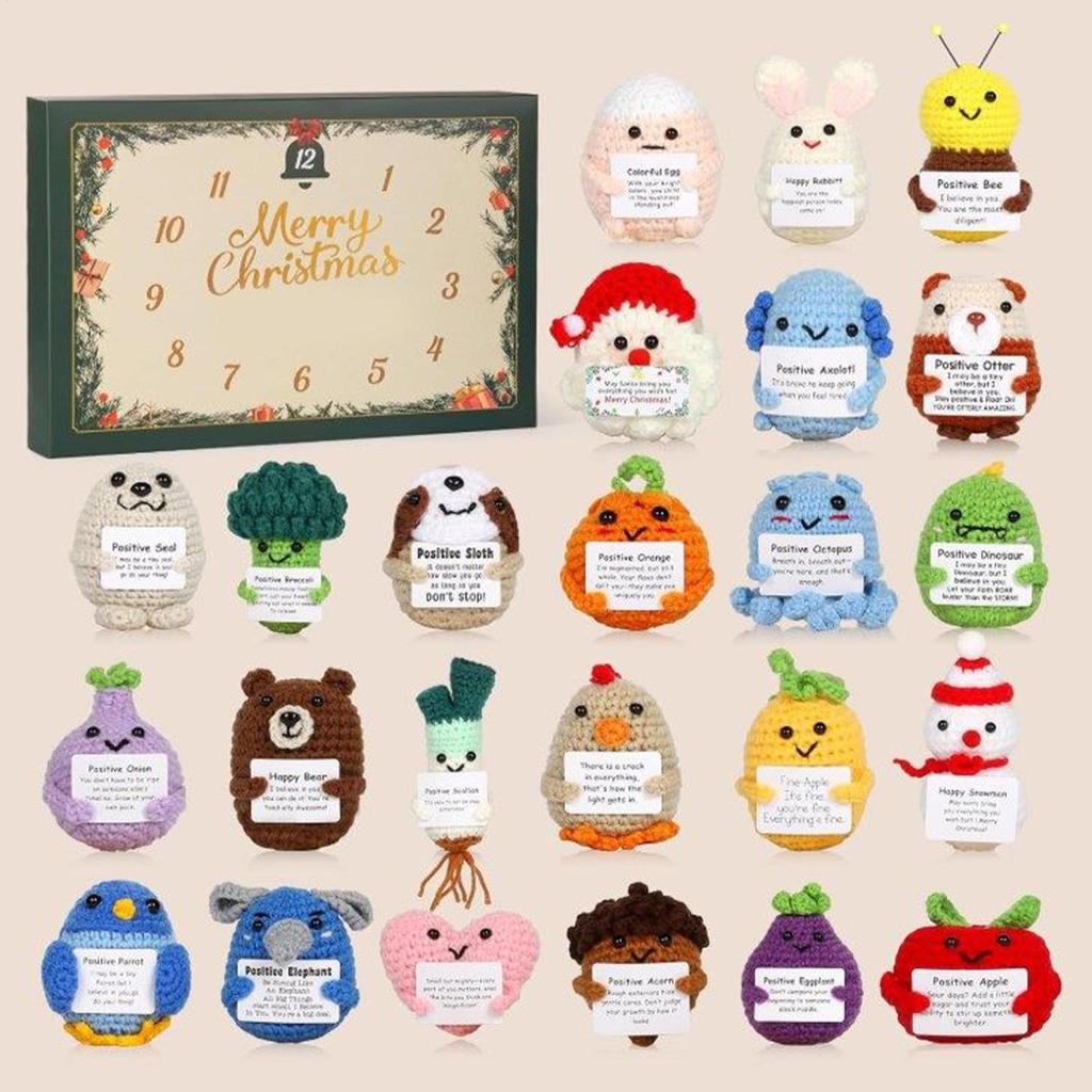 Advent Calendar 2025 2d Acrylic Holiday Party Favor  24 Days Emotional Calendar Advent Christmas Calendar for Kids Xmas Gift