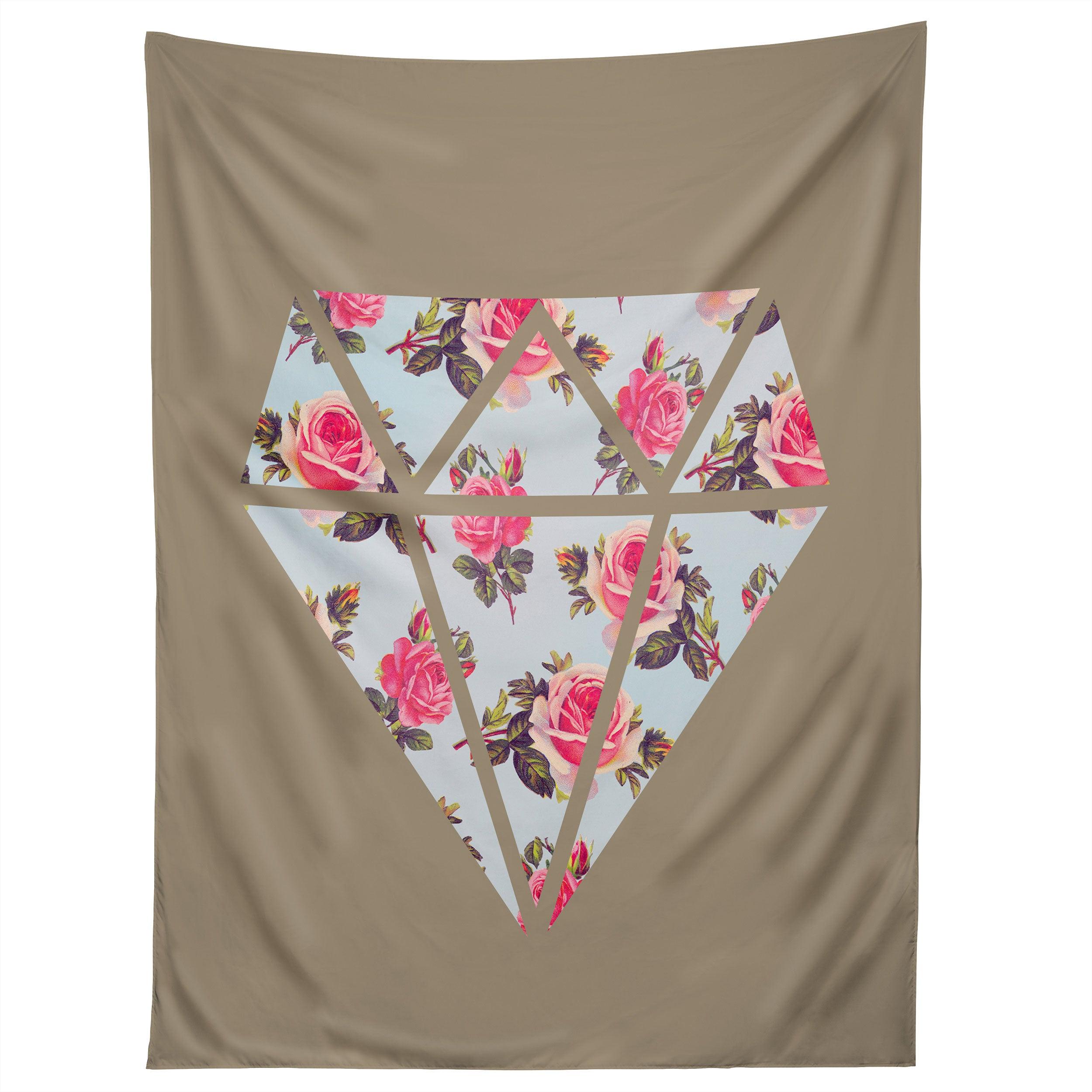 FLORAL DIAMOND tapestry 75x100