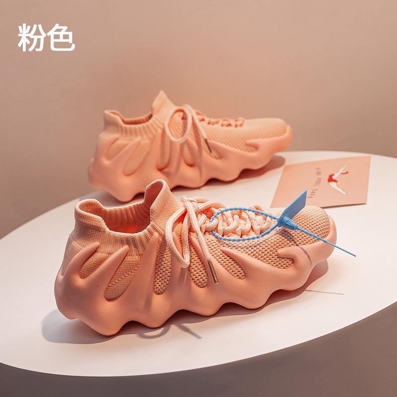 

Летние новые туфли-осьминоги с кокосом, низкие, однотонные, дышащие, из вязаного материала, спортивные 35