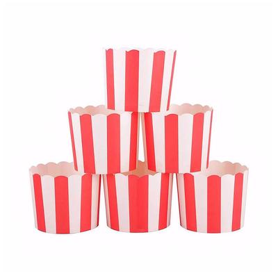 50 stücke Pergament Gestreiften Muffin Tassen Cupcake Papier Wrapper Backen Liner Geburtstag Hochzeit Party Gebäck Liefert Tablett
