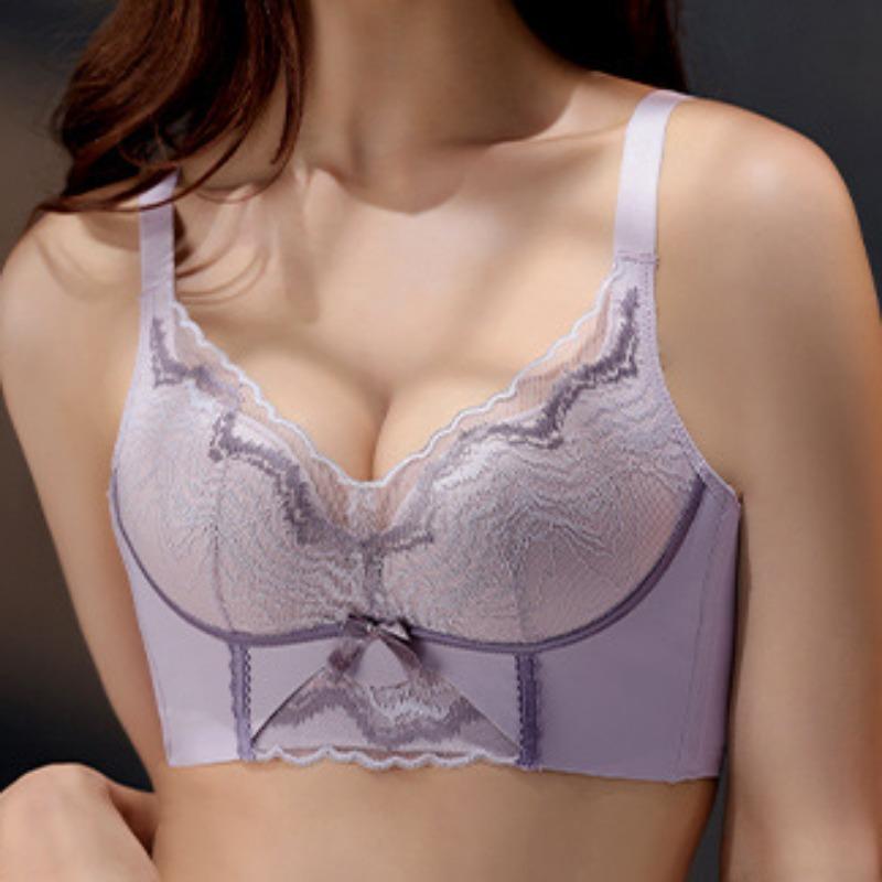 Collect Vice Breasts BH mit Raffung, Anti-Durchhängen, dünner Abschnitt, ohne Stahlring, verstellbarer BH