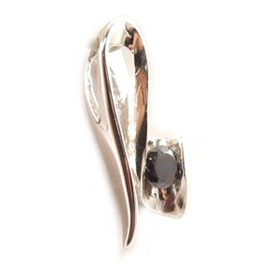 Les Trésors De Lily [C4621] - Silver Pendant 'Câlin' Black