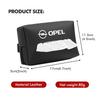 Vehicle Leather Tissue Holder Car Hanging Tissue Box With Zipper For Opel Astra H G J Insignia Corsa Zafira Meriva Mokka MH8