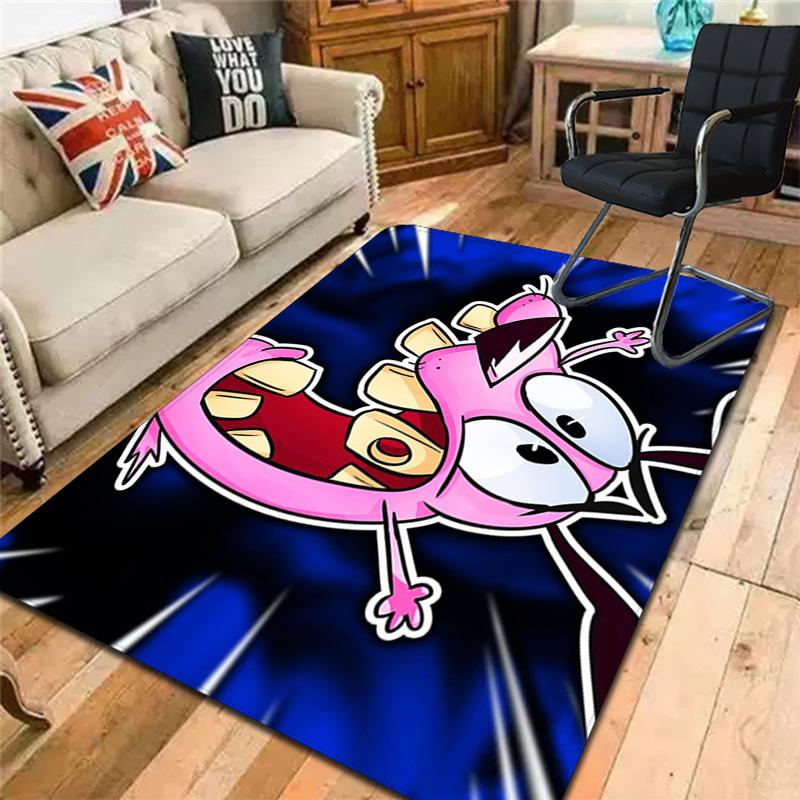 Courage the Cowardly Dog Rug Floor Mat for Living Room or Bedroom Soft and Comfortable Carpet a Gift for Birthday and Holiday.MFF0918602