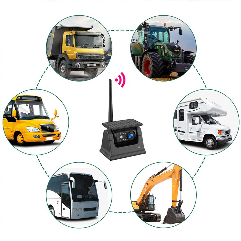 Solar WiFi Magnetic Camera For IPhone Rear View Camera Wireless Camera Reverse Camera Moni-tor