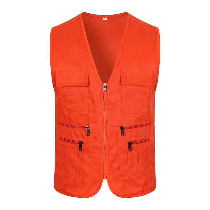 Outdoor Fishing Vest Multi-pocket Vest Men's Volunteer Volunteer Advertising Small Reporter Photography Overalls Vest