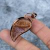Round Natural Moonstone Copper Unique Electroformed Engagement Pendant Jewelry VP-38