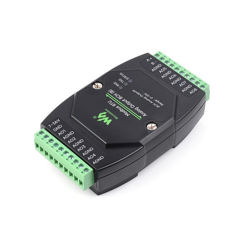 Industrial 8-Channel DA Output Module: 12-bit, Synchronous Voltage/Current Output