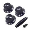 Guitar Knobs Set Potentiometer Caps Plastic Guitar Knobs Plastic Texture for Electric Guitar Volumes and Tone Controls