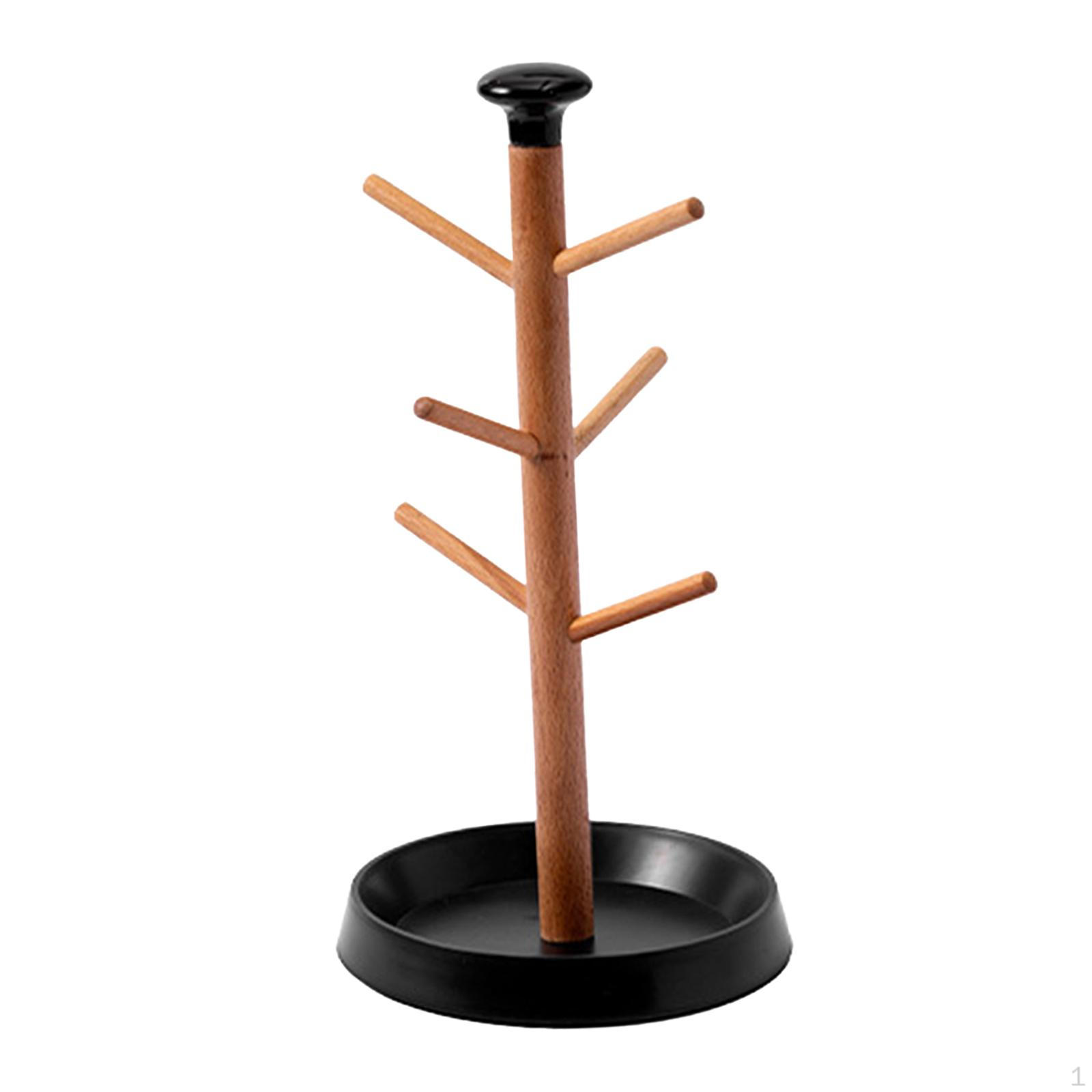 

Подставка-держатель для кофейных кружек, полка для хранения, сушилка, подставка-дерево для чайных чашек, маленький органайзер для офиса black base