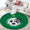 Maccabi Haifa Pattern Round rug,Carpet Rug for Living Room Bedroom Playroom ,Non-slip Floor Mat,Holiday Gifts and Birthday Gifts.