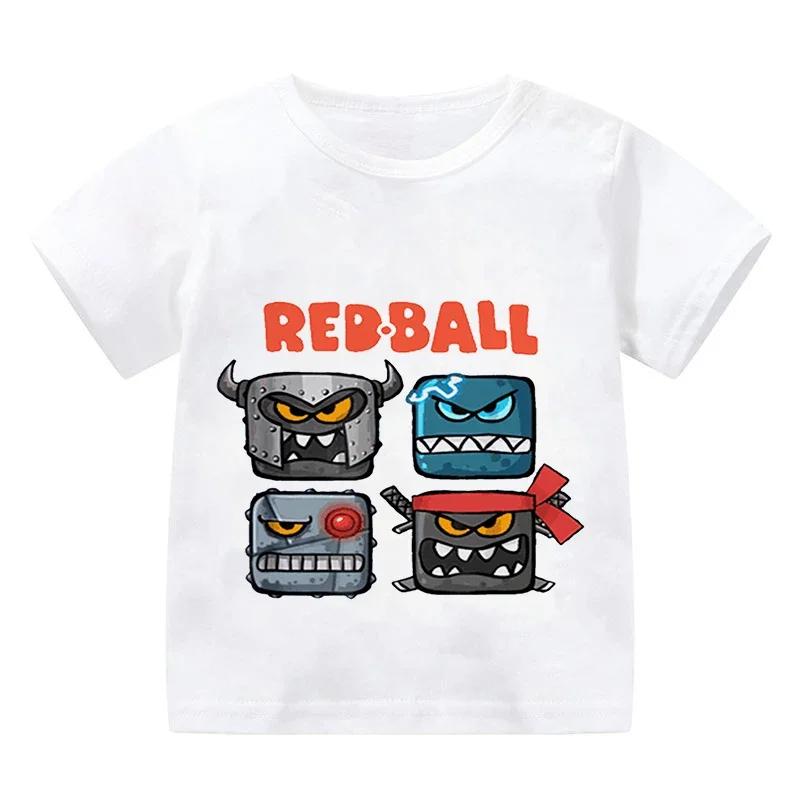 Red Ball 4 Print T-Shirt Geschenk Spielzeugladen Cartoon T-Shirt Mode Lässig Baby T-Shirts Süß Lustig Jungen Kurzarm Hip Hop Oberteile