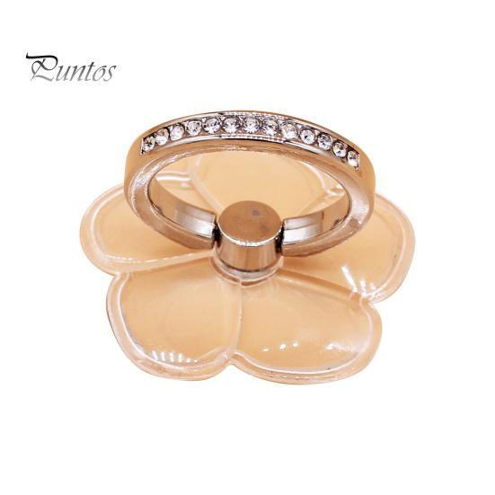 Finger Ring Phone Holder 360 Degree Rotatable Strong Adhesiveness Universal Mini Rhinestone Finger Ring Phone Back Sticker Pad Bracket for Outdoor