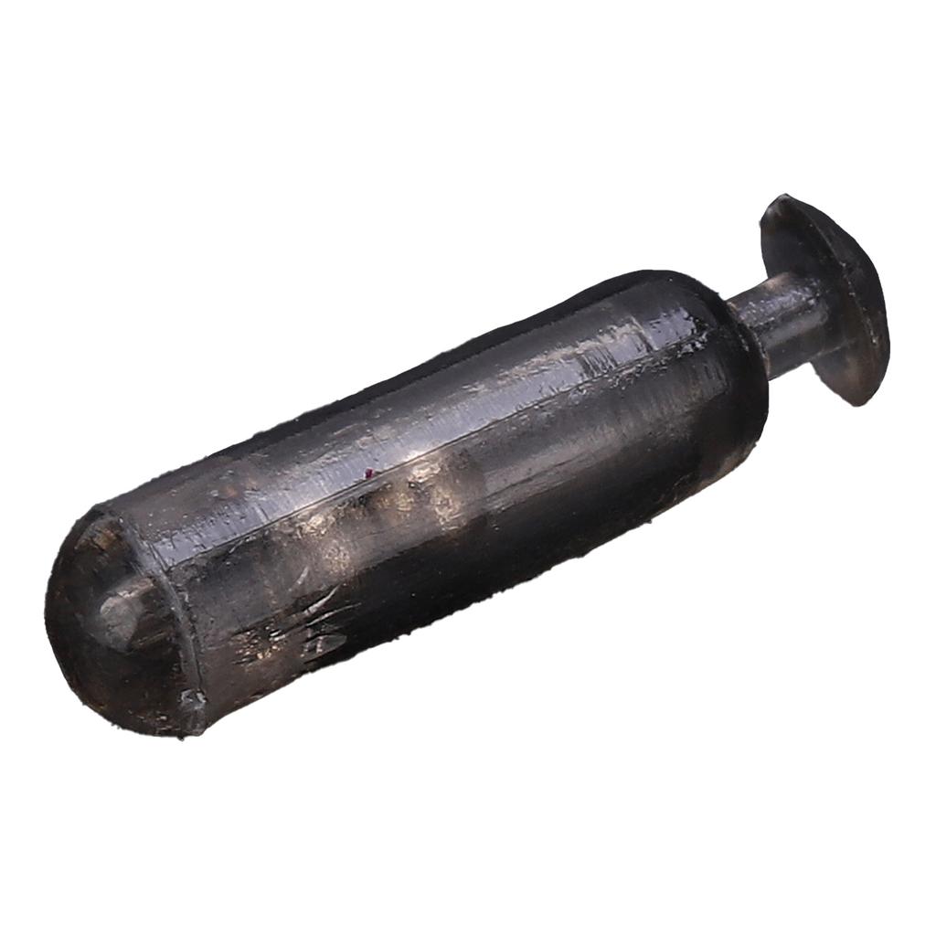 50pcs 15mm Durable Rattles Shake Fishing Lure Bait Insert Tube Rattles for Soft FishTransparent Black