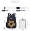 Football Backpack, Large-capacity Sports Football Backpack, Multiple Compartments, 3D Football Pattern
