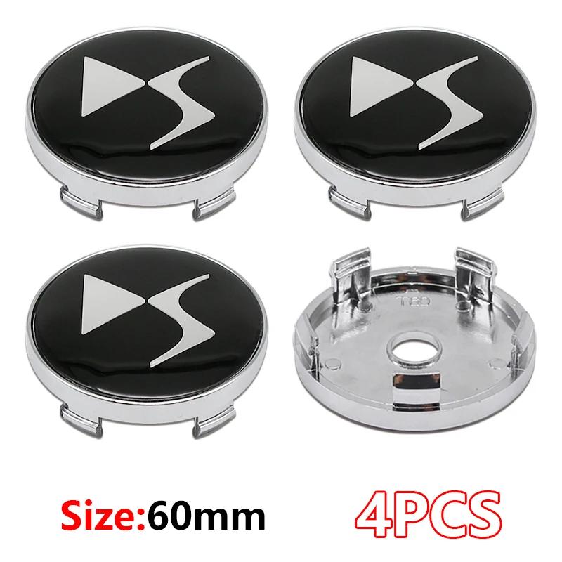 4 pezzi 3D 56mm 60mm Coprimozzo Centrale per Ruota Auto Copribadge Adesivo Per Citroen C4 Picasso Xsara C5 Aircross Cactus C1 C2 C3 C6 C8