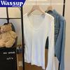 WASSUP AMAZING V-Neck Slim-Fit Knit Sweater