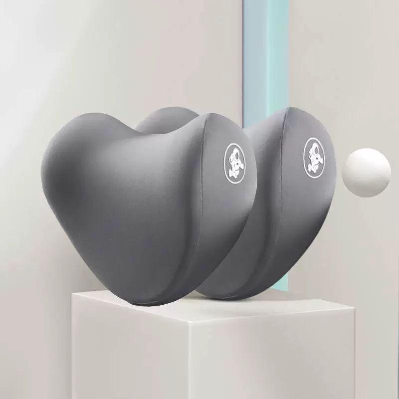 Car Neck and Lumbar Support Memory Foam Pillow Set for Headrest - High-Grade Interior Accessory