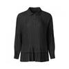 Pleats Me Crepe Flare Button Blouse Ppblw325001
