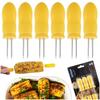 6x Corn Holder Skewer Grill Fork for Food Piercing