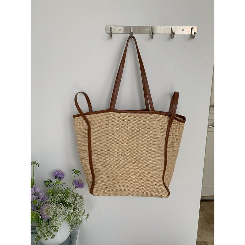 Torba plażowa Wszechstronna torba typu tote na ramię Ręcznie tkana torba