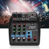 Mini USB Bluetooth Sound Card 4-channel Mixer for Household Stage